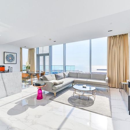 Luxe 3 Bedroom Oceanfront Apartment In The Heart Of Bluewaters Island Dubai Dış mekan fotoğraf
