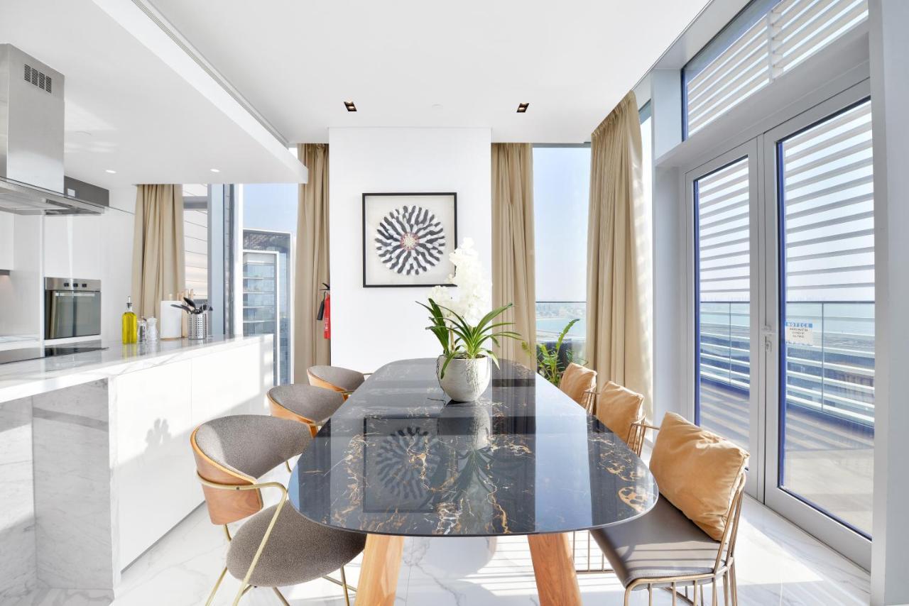 Luxe 3 Bedroom Oceanfront Apartment In The Heart Of Bluewaters Island Dubai Dış mekan fotoğraf